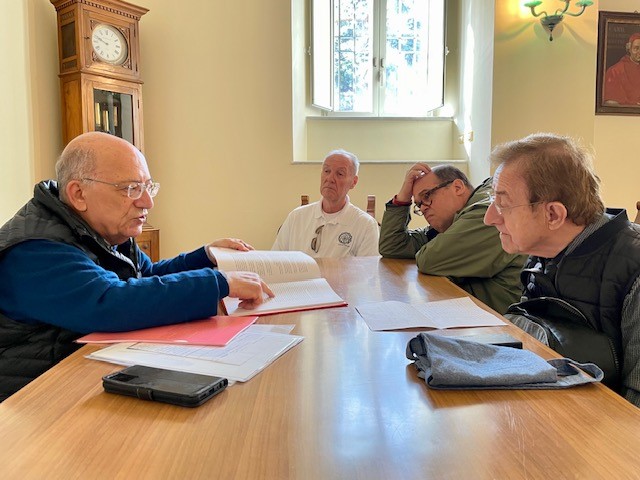 General Chapter Planning Committee Meets with Postulator for Fr. Louis Querbes